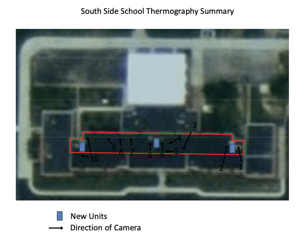Effingham, IL School EPDM & Acrylic Roof Coating Thermography