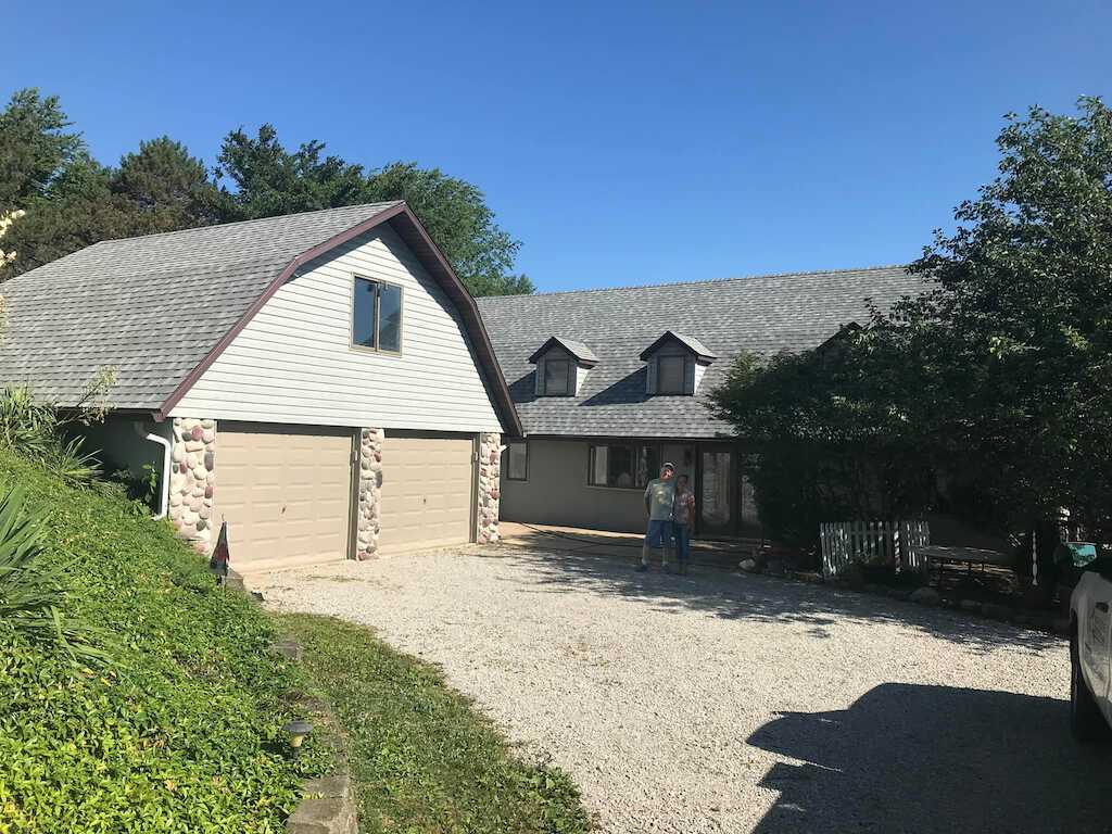 Leaking Roof Repaired with Owens Corning shingles in Fayette County, IL