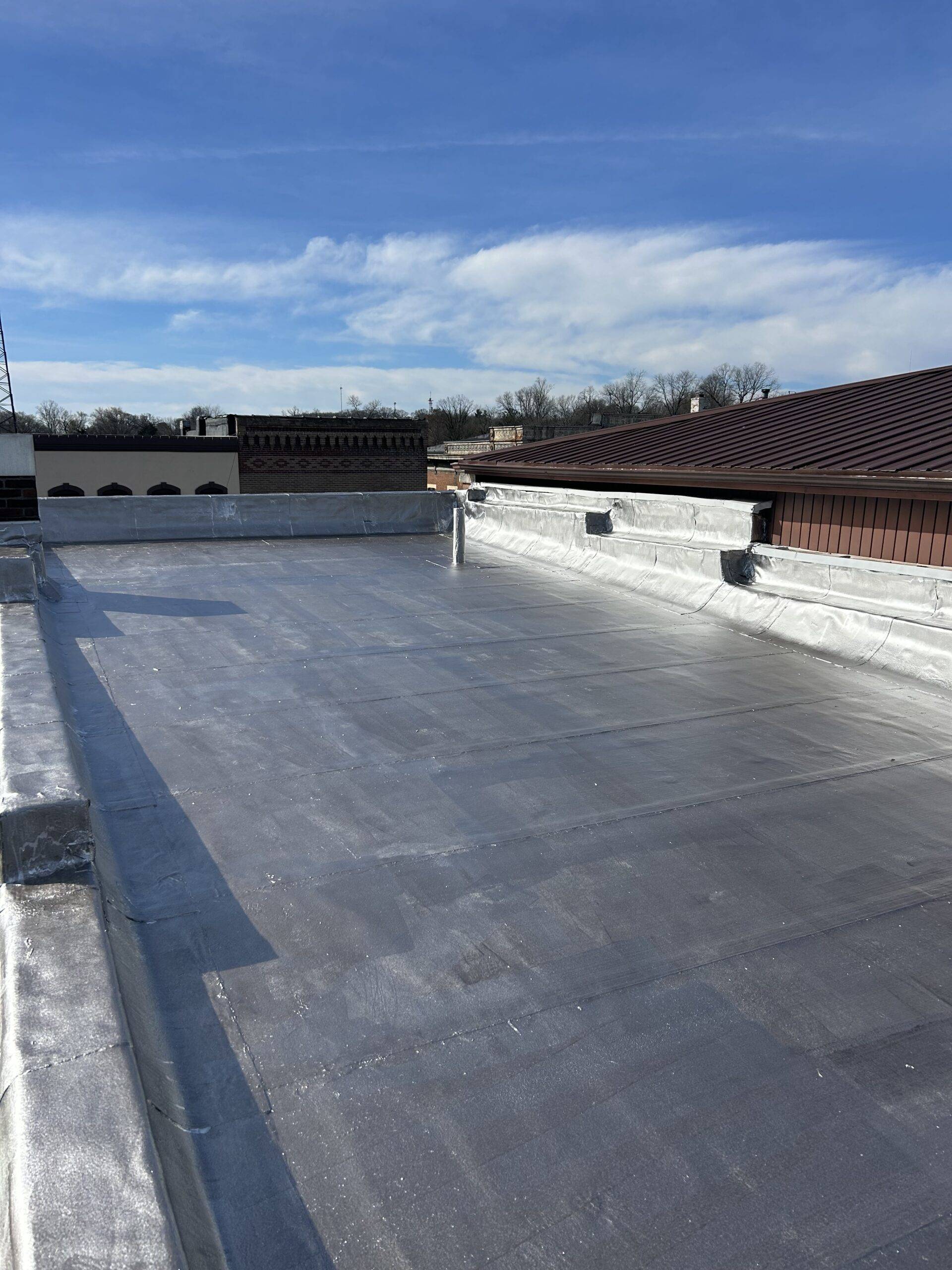 Vandalia, IL Aluminum Coating over Modified Bitumen Roof