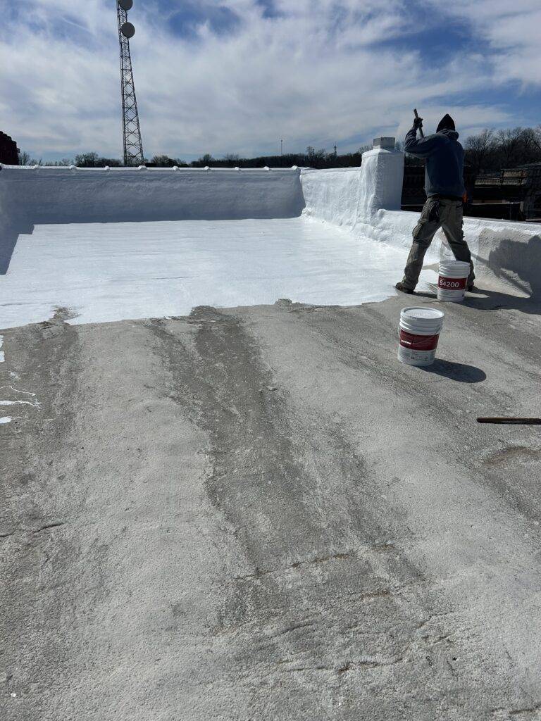 Vandalia, IL Aluminum Coating over Modified Bitumen Roof