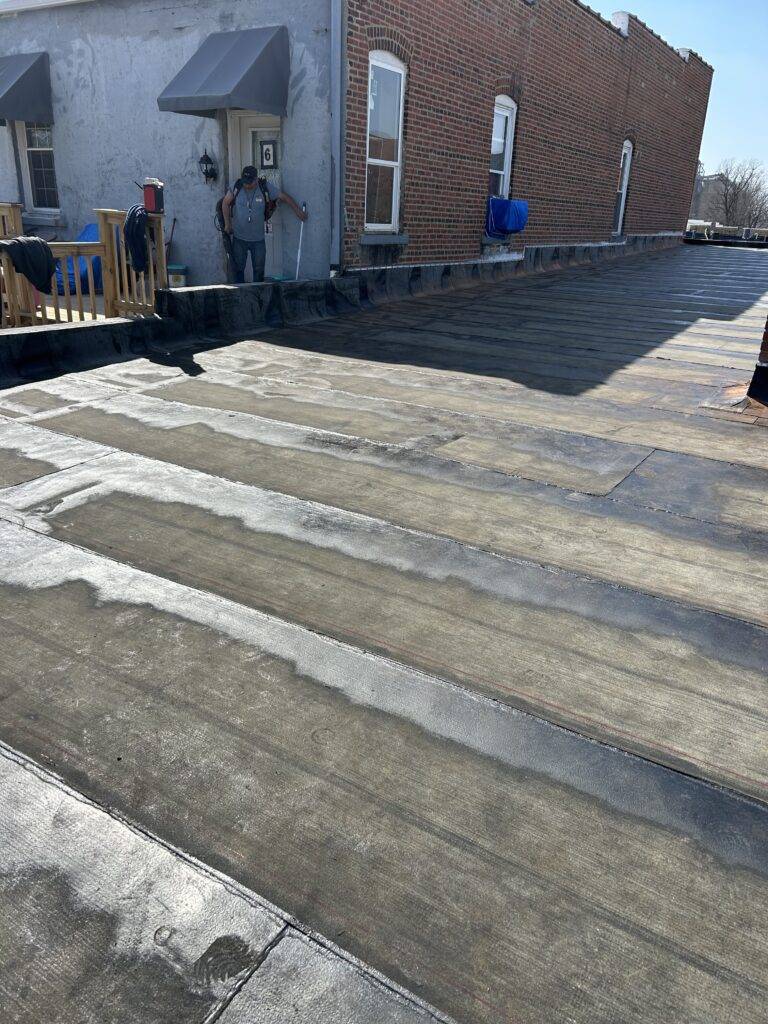 Vandalia, IL Aluminum Coating over Modified Bitumen Roof